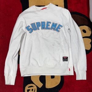 Supreme kanji logo crewneck